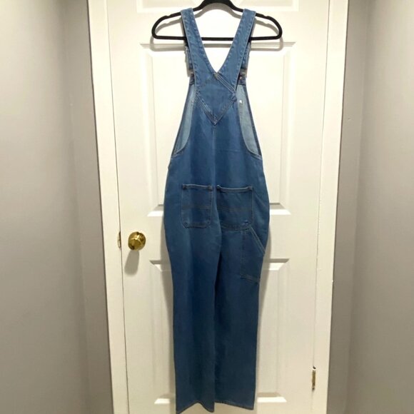 Old Navy Women's O.G. Straight Medium-Wash Jean Overalls Size 0 - Picture 5 of 6